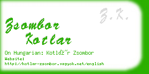 zsombor kotlar business card